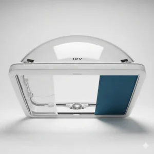 Claraboya panorámica con ventilador de 12V